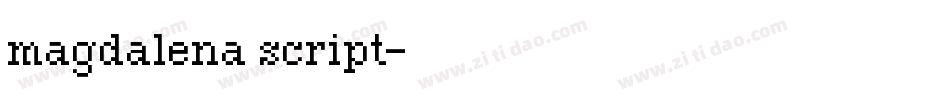 magdalena script字体转换